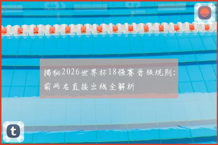 揭秘2026世界杯18强赛晋级规则:前两名直接出线全解析