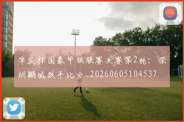 华发杯国象甲级联赛决赛第2轮：深圳鹏城扳平比分_20260605104537