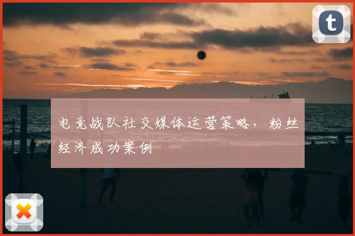 电竞战队社交媒体运营策略，粉丝经济成功案例